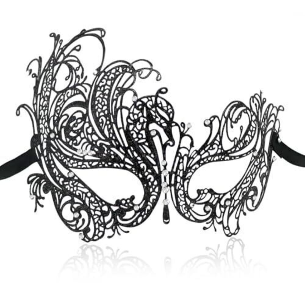 5736 Metal Masquerade Mask Venetian Party Mardi Gras Halloween MaskColored